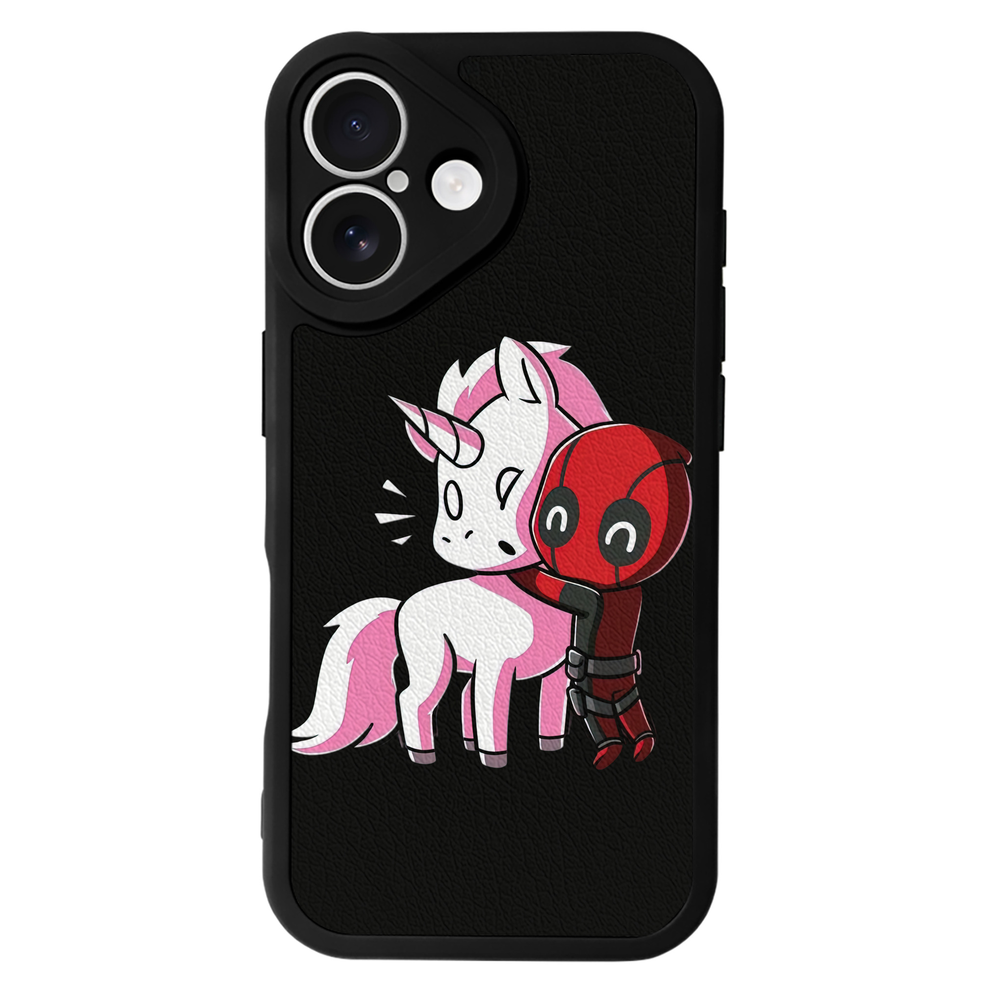 （画像用） Deadpool デッドプール 【iPhone 16シリーズ対応】シリコンスマホケース（レザー調） 材質：シリコン